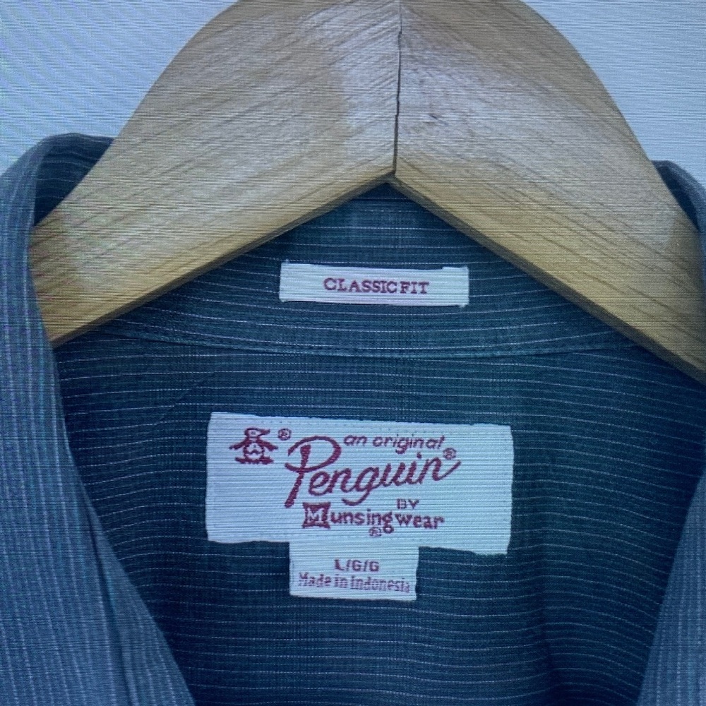 Men's Long-Sleeve Button-Down Shirt - Blue - Picture 3 of 5